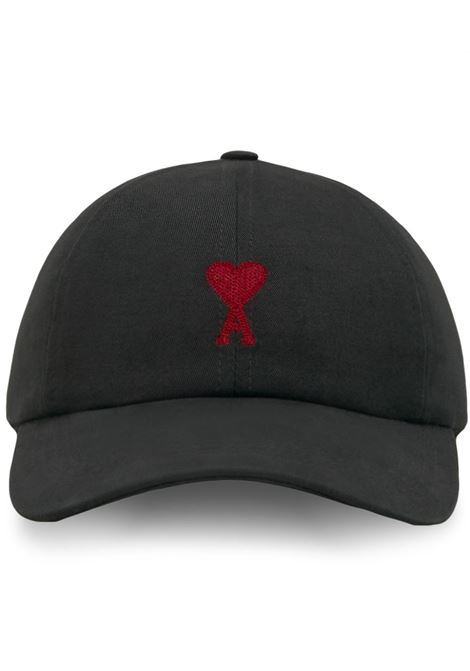 Cappello da baseball Ami-de-Coeur in nero - AMI PARIS unisex